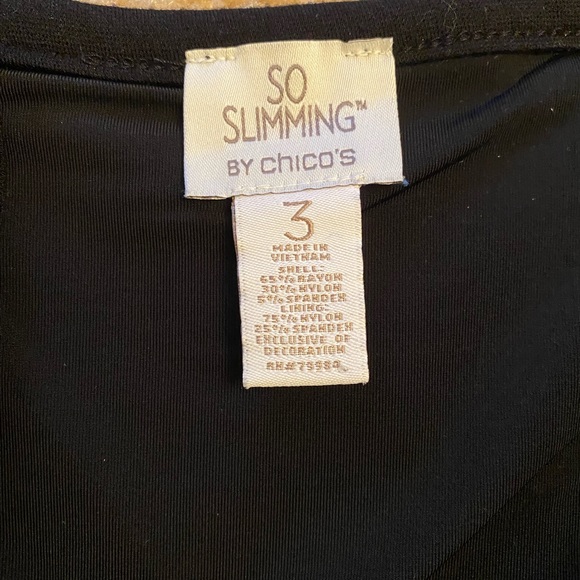🍁Chico’s “So Slimming” Black Knit Skirt, Size 3 (16) - Picture 5 of 7